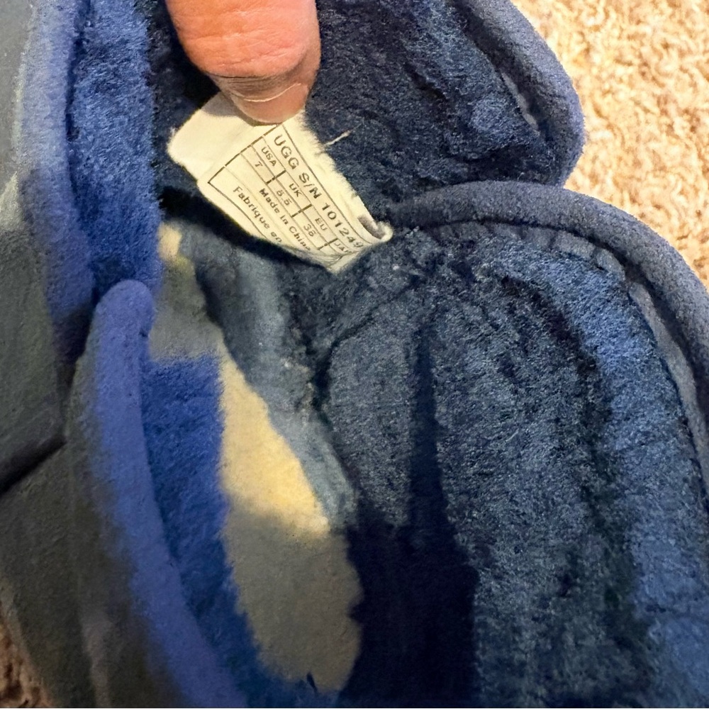 UGG Navy Shearling Boots - Picture 4 of 4